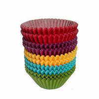 Papilotki do muffinek  50x32 mm CZERWONE 50 szt.