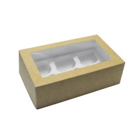 Opakowanie na 6 muffinek KRAFT 25x15x8 cm