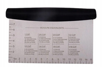 Nóż cukierniczy skrobka z miarką 16x10 cm