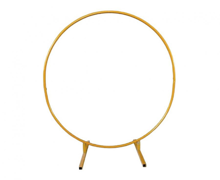 #BAS Stelaż łuk z żelaza, złoty, 200x200cm