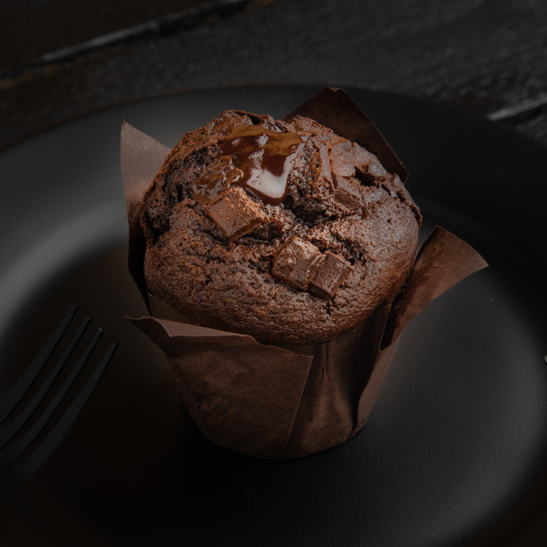 Papilotki tulipan brązowe w formie do muffinek