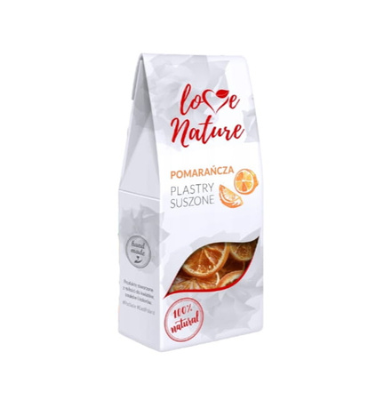 Jadalne owoce liofilizowane POMARAŃCZA w plastrach 20g Love Nature
