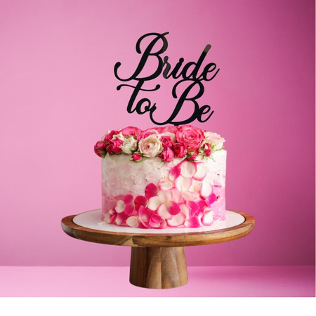 Topper na tort wieczór panieński BRIDE TO BE wz.IV