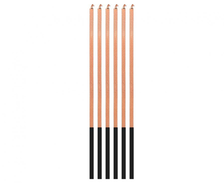 #SU Świeczki B&C Magiczny Płomień, różowo-złote, 3x3x150mm, 6 szt.