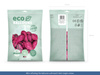 Balony Eco 26cm pastelowe, szary (1 op. / 100 szt.)