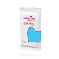 Masa cukrowa do figurek JASNY NIEBIESKI 1 kg Saracino