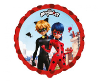 #BFK Balon foliowy 18" FX - "Miraculous - Street" (okrągły), pakowany