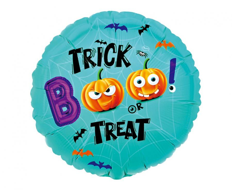 Balon foliowy 18 cali BOO Trick or Treat - dekoracja Halloween