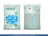 Balony Eco 30cm metalizowane, zielone jabłuszko (1 op. / 100 szt.)