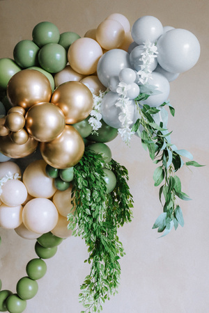 Balony Eco 33 cm,  Chrzest Święty, rumiany różowy (1 op. / 6 szt.)