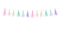 Girlanda frędzle, mix, 1,2m