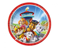 #ZTA Talerzyki pap. Paw Patrol Rescue Heroes, next generation, 23 cm, 8 szt. (plastic-free) (papier FSC)