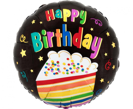 #BFK Balon foliowy 18" Rainbow cake