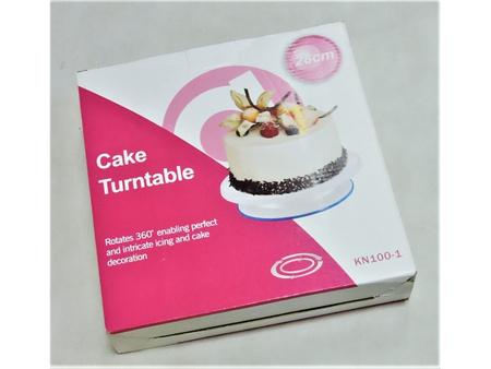 Obrotowa patera z silikonowym brzegiem podstawy 26 cm