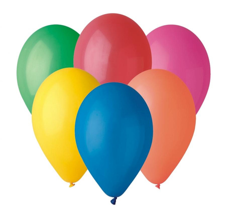#BL Balony G90 pastel 10" - różnokolorowe 80/ 100 szt.
