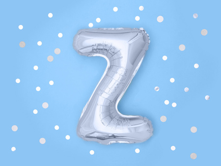 Balon foliowy Litera ''S'', 35cm, złoty