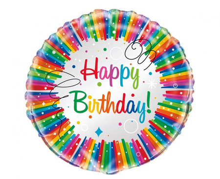 #BFK Balon foliowy 18" UQ "Happy Birthday"