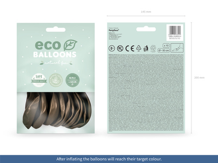 Balony Eco 26cm pastelowe, turkus (1 op. / 10 szt.)