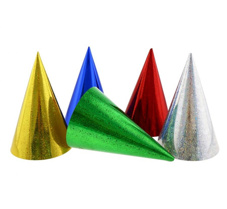 #STAI Zestaw 5 czapeczek holograficznych