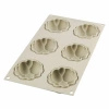 Forma silikonowa BĄBELKI - BOLLICINE 70x30mm 6 gniazd Silikomart