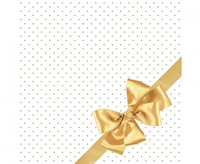 #ZSE Serwetki pap. Golden Bow Elegance, 33x33 cm, 20 szt.