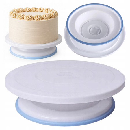 Obrotowa patera z silikonowym brzegiem podstawy 26 cm