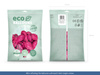 Balony Eco 30cm metalizowane, żółty (1 op. / 100 szt.)