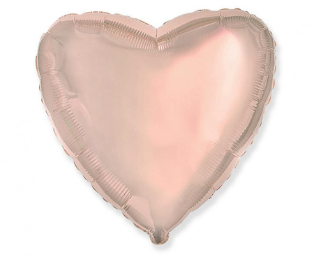 #BFK Balon foliowy 18" FX - Serce (różowo-złote), niepakowany