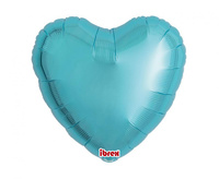 #BFK Balon Ibrex Hel, serce 14", Metallic Light Blue, 5 szt.