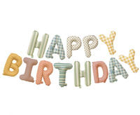 #GB Girlanda balonowa, napis HAPPY BIRTHDAY, dł. 4 m