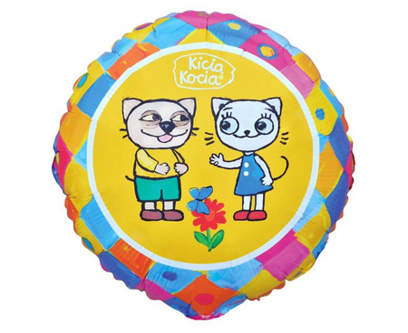 #BFK Balon foliowy Kicia Kocia i Pacek, 18 cali