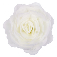Dekoracja waflowa RÓŻA BIAŁA 12,5 cm Rose Decor