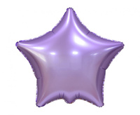 #BFK Balon foliowy "Gwiazda", matowa, liliowa, 19"