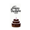 Papierowy topper na tort HAPPY BIRTHDAY CZARNY WZ.I