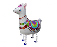 #BFK Balon foliowy Lama, 67x75 cm, biała, chodząca KK