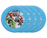 #ZTA Talerzyki wielokrotnego użytku Avengers Infinity Stones Marvel, 21 cm, 4 szt.