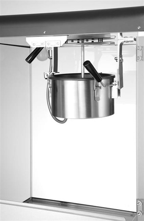 Urządzenie do popcornu, HENDI, 80L, czarny, 220-240V/1155W, 560x445x(H)775mm Wariant podstawowy