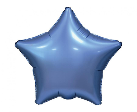 #BFK Balon foliowy "Gwiazda", matowa, barwinek, 19" KK