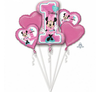 #BFK Balon foliowy Bukiet "Minnie 1st Birthday", P75