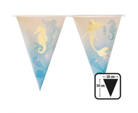 #DEGI Girlanda foliowa flagi Syrena, 30 x 20 cm, 4 m
