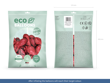 Balony Eco 26cm pastelowe, granat (1 op. / 100 szt.)