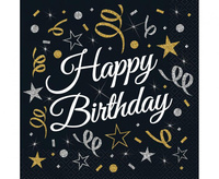 #ZSE_GD Serwetki B&C Happy Birthday, certyfikat FSC, 33x33 cm, 20 szt.