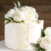 Linearny decor topper na bok tortu KOBIETA W CIĄŻY BABY SHOWER 