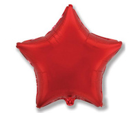 #BFK Balon foliowy 18" FX - Gwiazda (czerwona), niepakowany