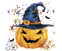 #ZSE Serwetki pap. Creepy Pumpkin with Splashes, 33x33 cm, 20 szt.