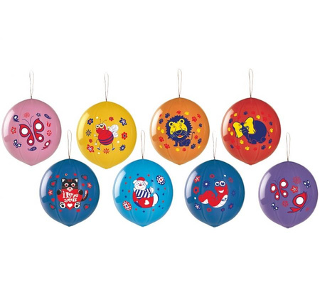 #BL Balon GPBD1 pastel - "Piłka z nadrukiem Lux" - mix / 50 szt.