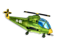 #BFK Balon foliowy 24" FX - Helikopter (zielony), niepakowany