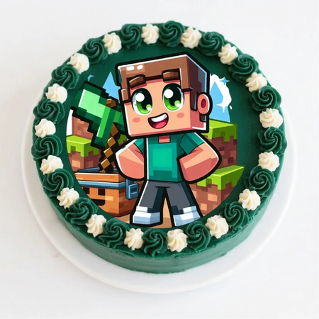 Wydruk jadalny Opłatek na tort MINECRAFT WZ.XI