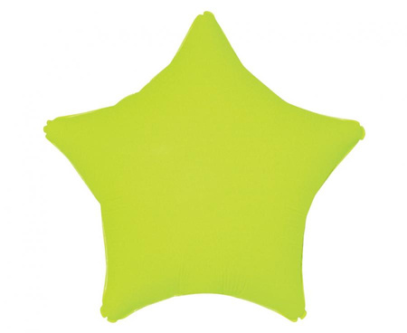 #BFK Balon foliowy Gwiazda, fluor żółty, 19"
