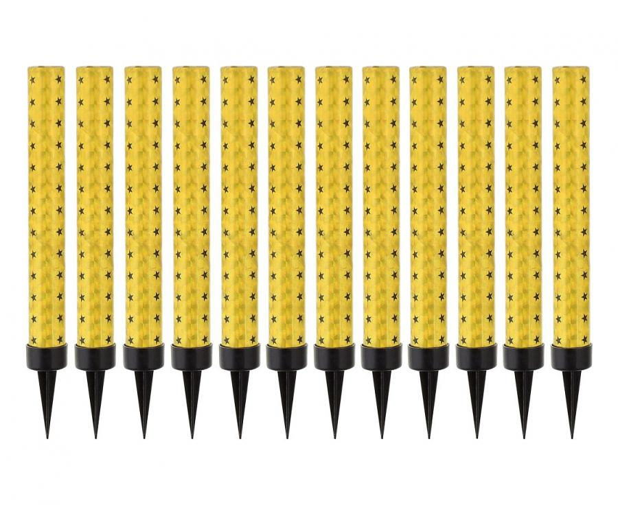 ZOF Fontanny party 12 cm 12 szt. – złoto-srebrne fontanny iskier na tort